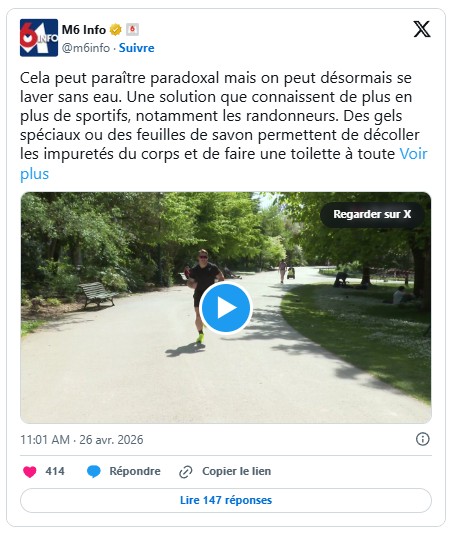 presse-citron - Se laver sans eau : la technique que les sportifs connaissent déjà