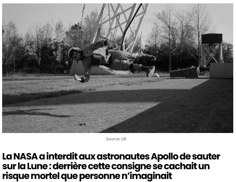 sciencepost - La NASA a interdit aux astronautes Apollo de sauter sur la Lune : derrière cette consigne se cachait un risque mortel que personne n’imaginait