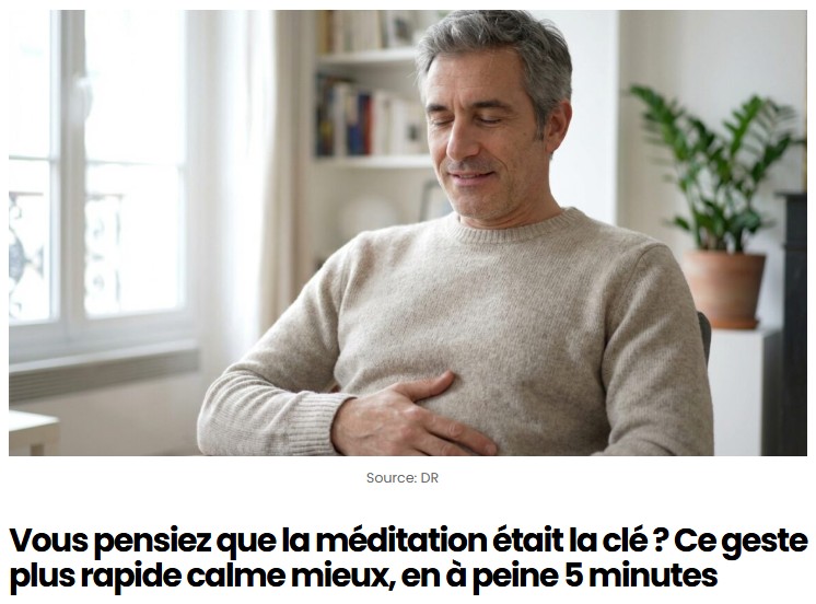 sciencepost - un mécanisme physiologique capable de court-circuiter le stress par la respiration