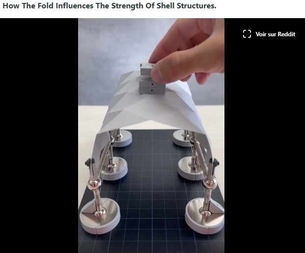 theawesomer - How Folding a Roof Improves Its Strength