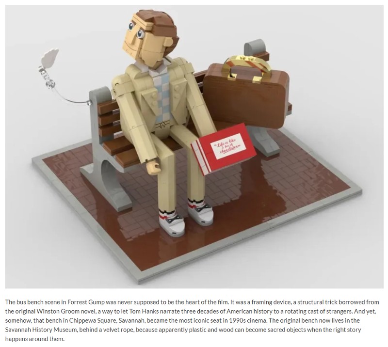 yankodesign - 30 Years Later, Forrest Gump Gets the LEGO Set He Always Deserved