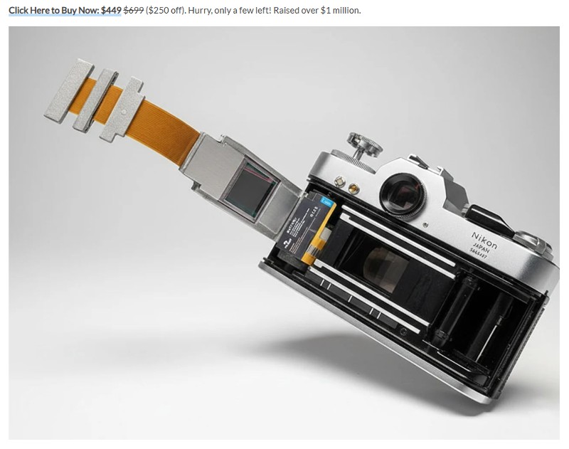 yankodesign - Your Old Film Camera Can Now Shoot 4K Video and 26MP RAW Files Without Any Modifications. Here’s How.