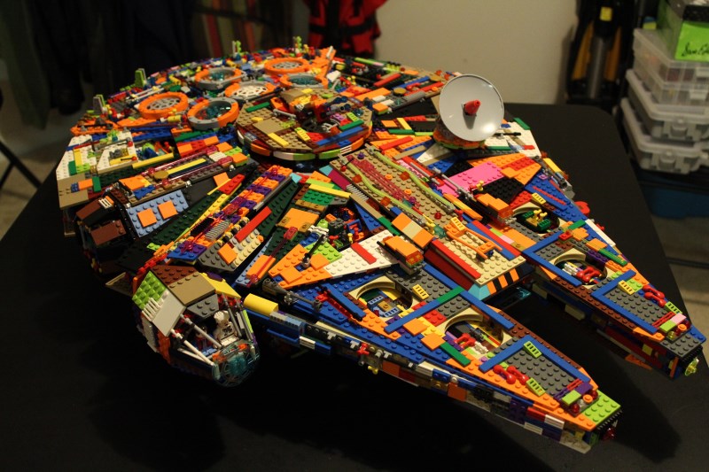 My multicolored LEGO UCS Millennium Falcon by funkblast1.jpg