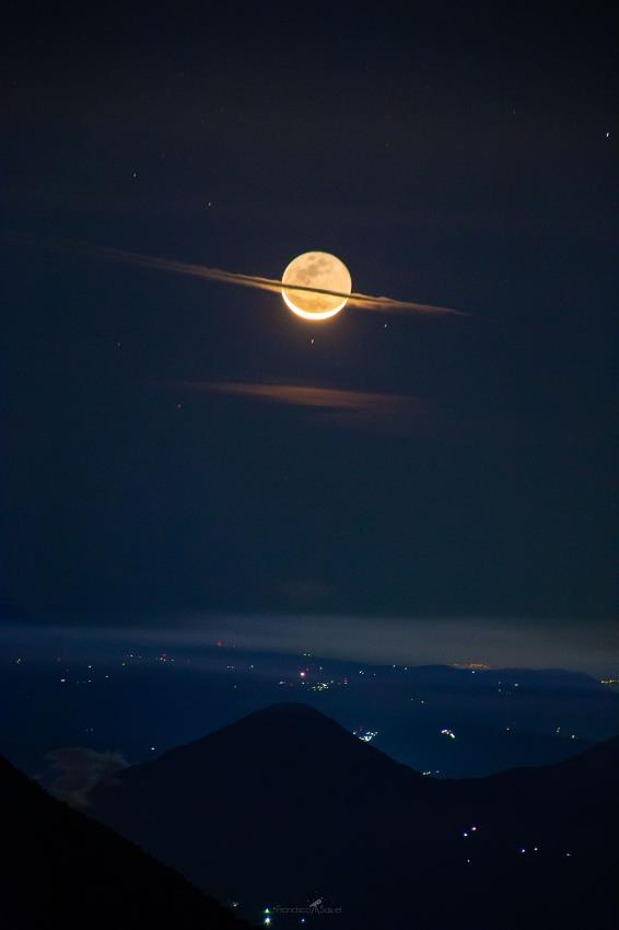 APOD - The Moon Dressed Like Saturn