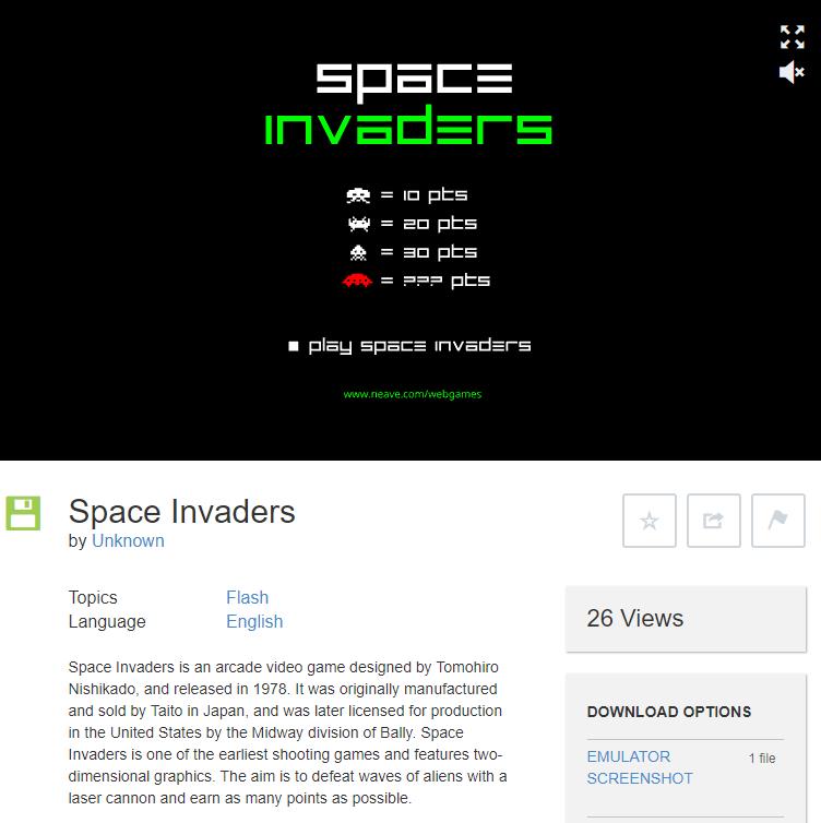 archive.org details flash_spaceinvaders.jpg