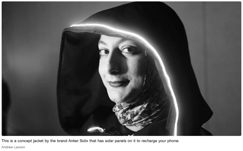 CNET - This Jacket Charges Your Phone With Solar Energy and Makes You Look Like a Jedi