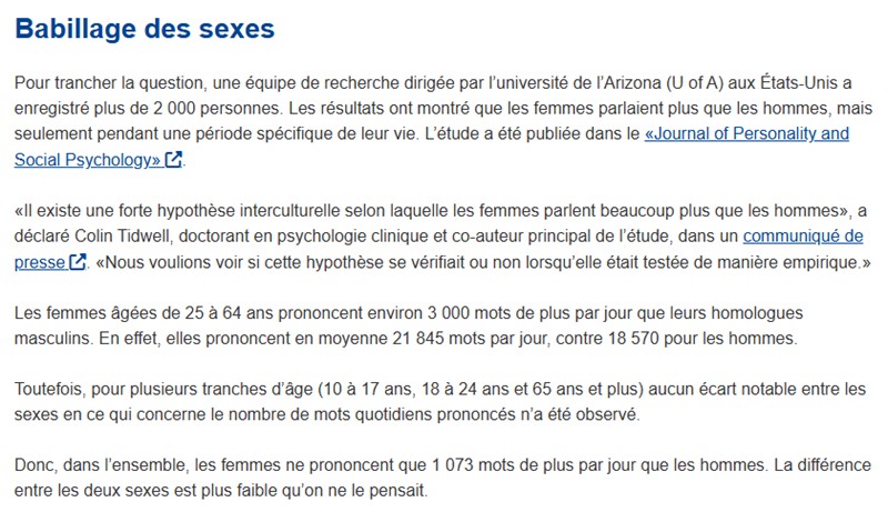 Cordis - Les femmes parlent-elles vraiment plus que les hommes?