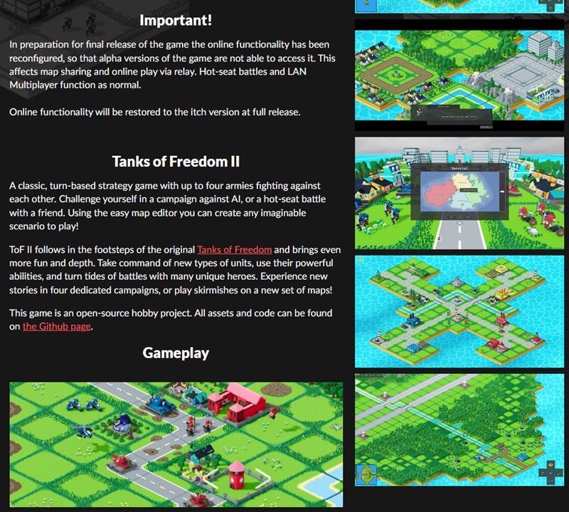 Tanks of Freedom II - un jeu opensource pour mon frérot =)