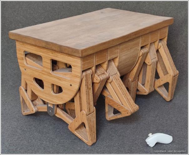 decarpentier - Carpentopod: A walking table project