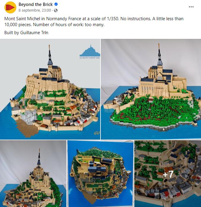 Beyond the Brick - Mont Saint Michel in Normandy France at a scale of 1/350