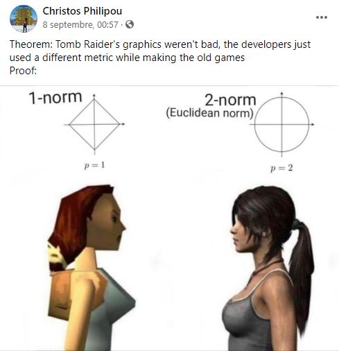 facebook.com Mathematical Mathematics Memes - Tomb Raider s graphics.jpg