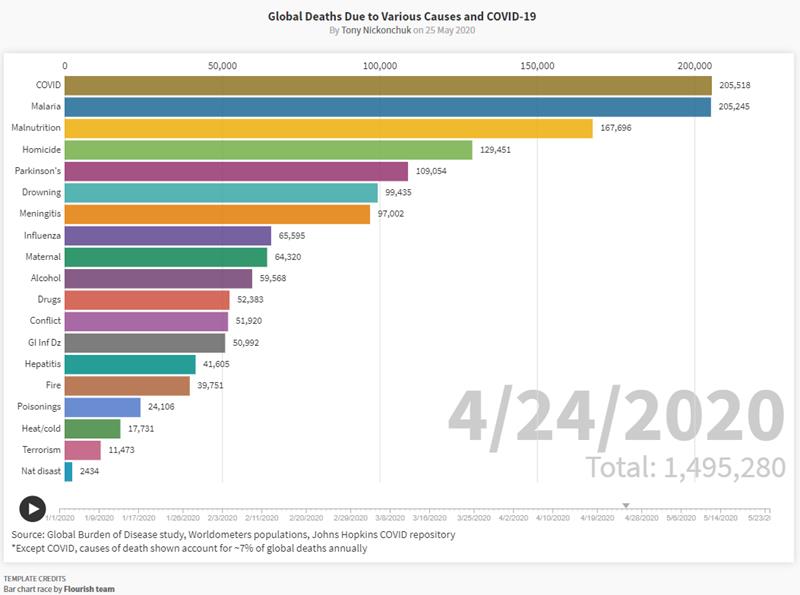flourish.studio visualisation Global Deaths Due to Various Causes and COVID-19 By Tony Nickonchuk on 25 May 2020.jpg