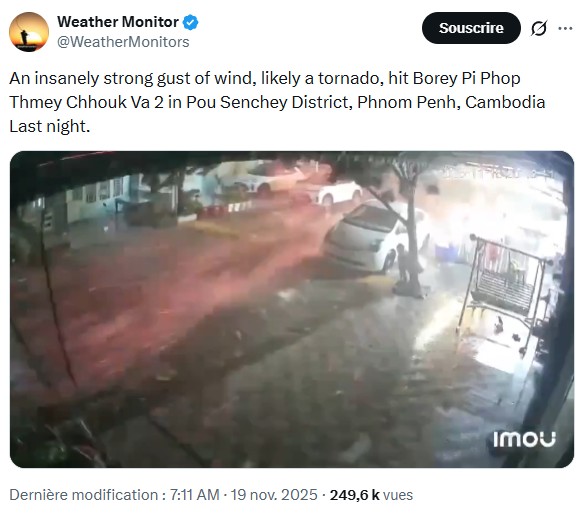 futura-sciences - Tornade, boule de feu, et chute d'arbre : cet homme a vécu une triple catastrophe météo en 15 secondes