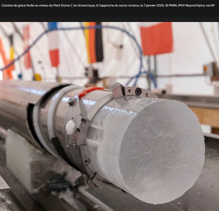 futura-sciences - Ils ont touché le socle rocheux de l’Antarctique et remonté à 1,2 million d’années