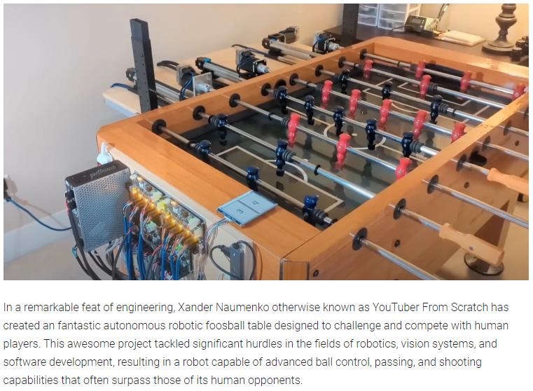 I Made a Table Soccer Robot, and It's Better Than You Are