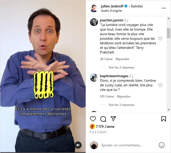 Julien Bobroff - La lumière a-t-elle une ombre ? (et plus vite que la lumière)