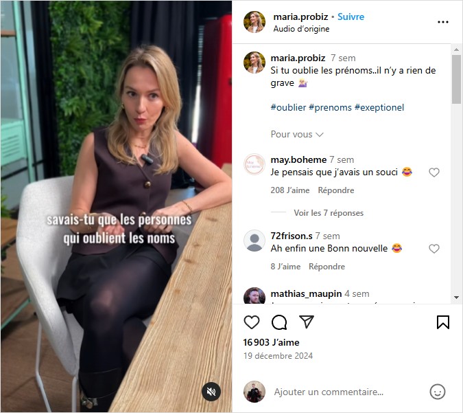 maria.probiz - Si tu oublie les prénoms..il n’y a rien de grave