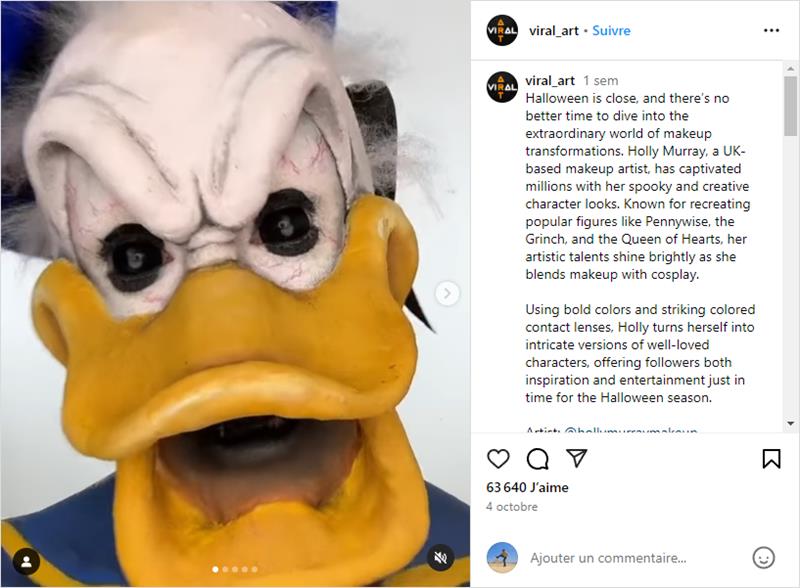 viral_art - Halloween is close, and there’s no better time to dive into the extraordinary world of makeup transformations