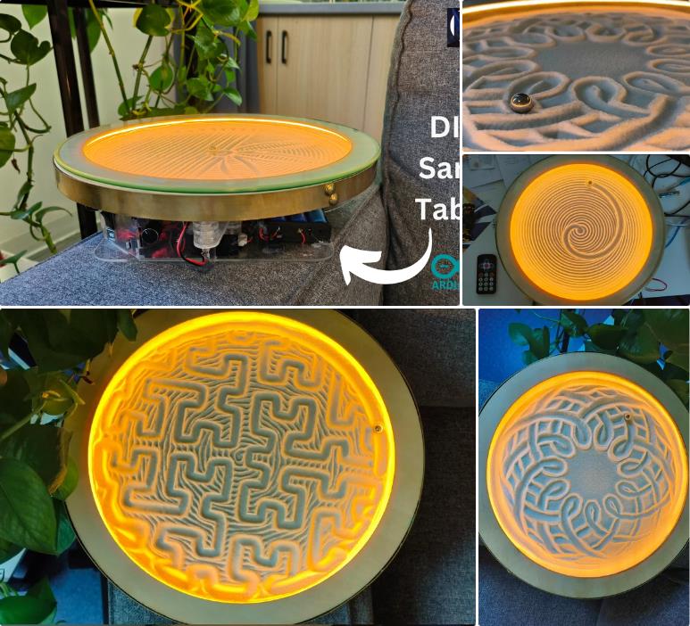 instructables - World’s First Cycloid Art Table: How I Built This Arduino-Powered Spirograph Machine.