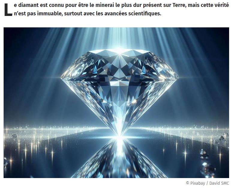 Selon des simulations, qui ne sont pour le moment qu’au stade théorique, un minéral encore plus résistant que le diamant pour exister.