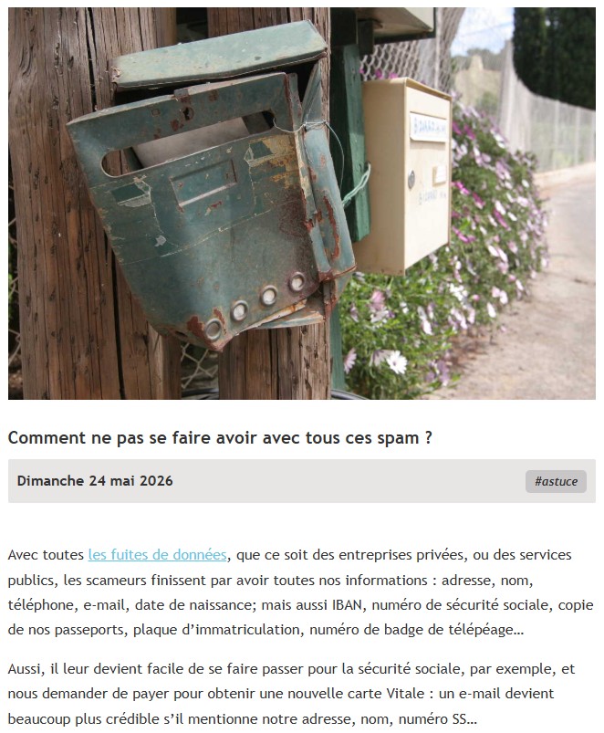 lehollandaisvolant - Comment ne pas se faire avoir avec tous ces spam ?