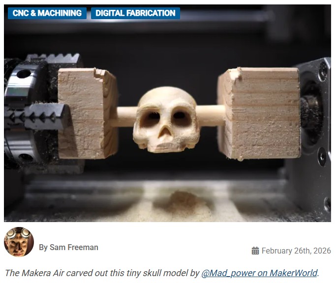 makezine - Makera Carvera Air Makes Milling a Breeze