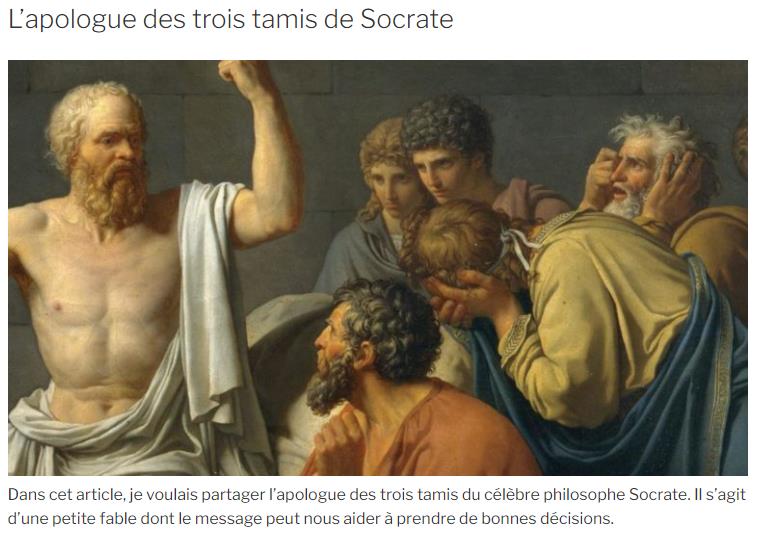 misterfanjo - L’apologue des trois tamis de Socrate