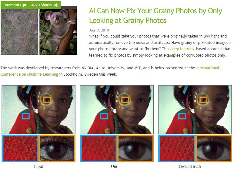 news.developer.nvidia.com ai-can-now-fix-your-grainy-photos-by-only-looking-at-grainy-photos.jpg