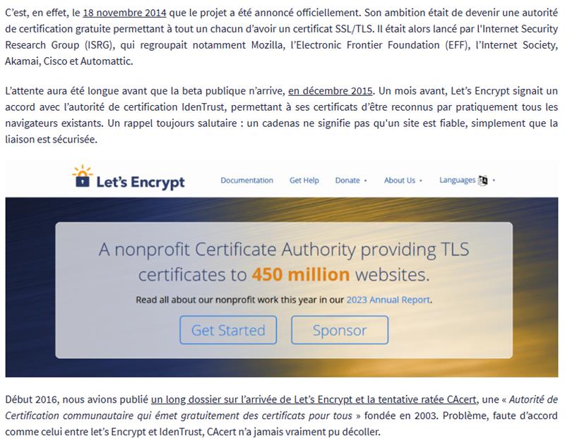 next - Let’s Encrypt fête ses 10 ans