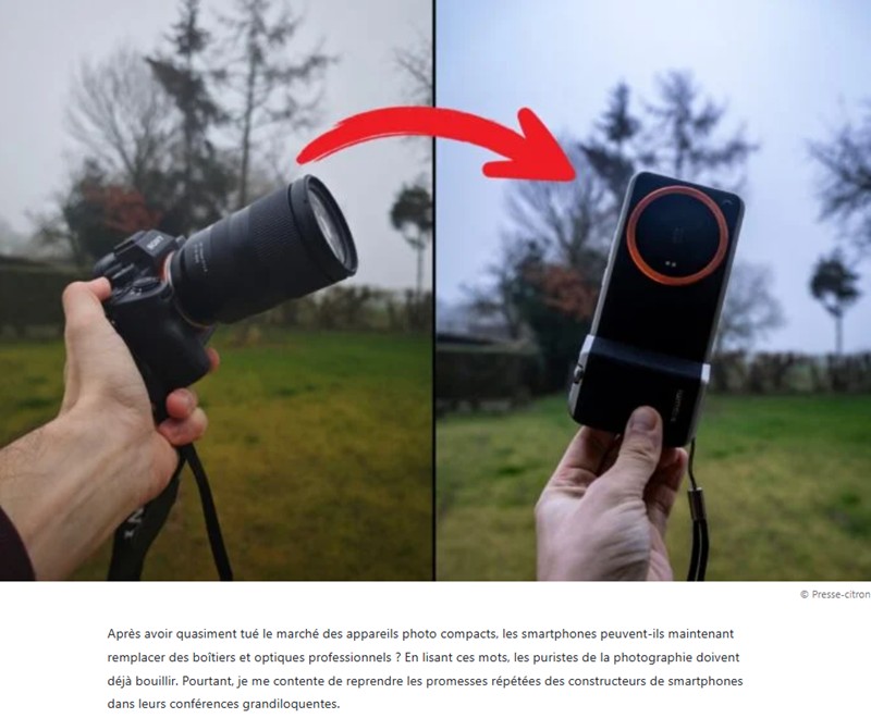 presse-citron - J’ai remplacé mon appareil photo à 4 000 euros par un smartphone Xiaomi pendant 1 mois