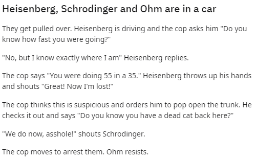 reddit.com heisenberg_schrodinger_and_ohm_are_in_a_car.png