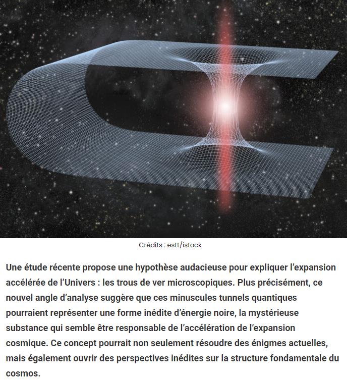 sciencepost - Un énorme mystère cosmologique pourrait être résolu par les trous de ver