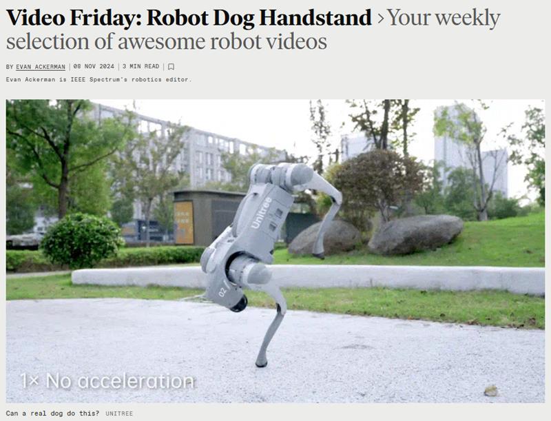 IEEE Spectrum - Video Friday: Robot Dog Handstand