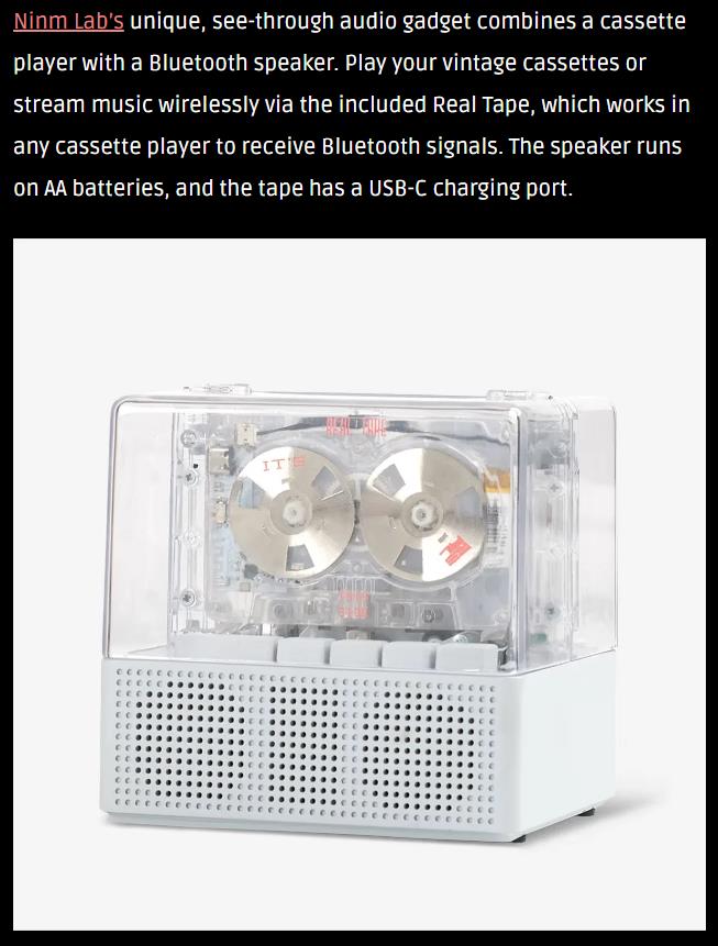 theawesomer - It’s Real Bluetooth Cassette Player + Speaker