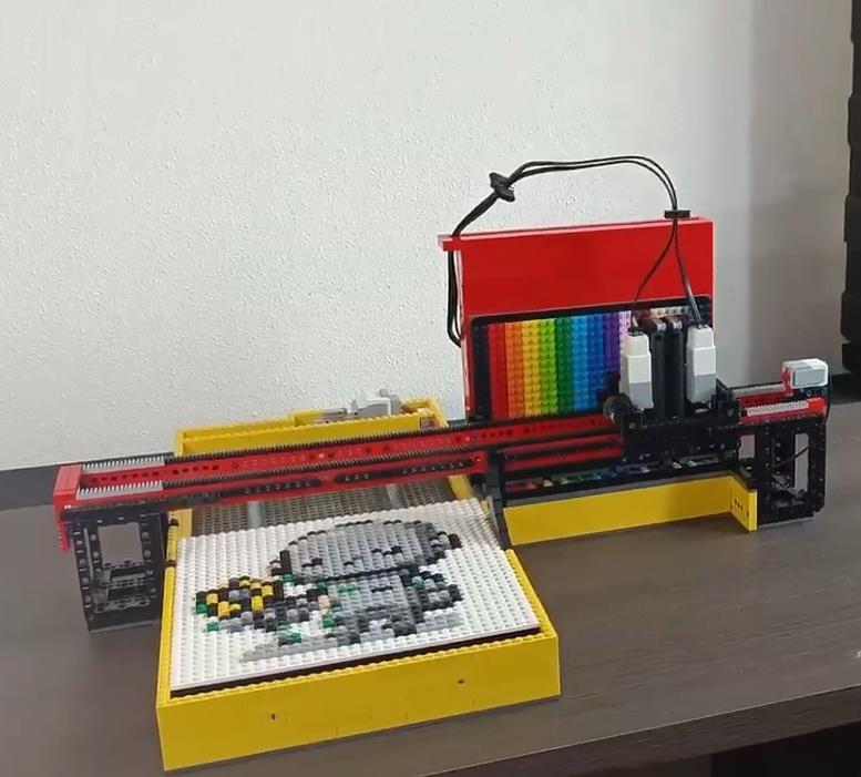 I made an AI LEGO® PixelArt Robot
