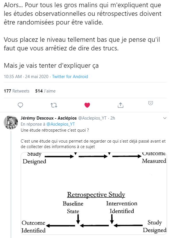 twitter.com Jérémy Descoux - Asclépios - Une étude rétrospective c'est quoi.jpg