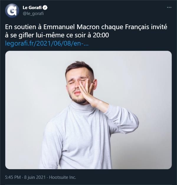 twitter.com le_gorafi En soutien à Emmanuel Macron chaque Français invité à se gifler lui-même ce soir à 20h.jpg
