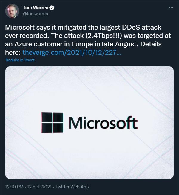 twitter.com tomwarren Microsoft - largest DDoS attack ever recorded.jpg