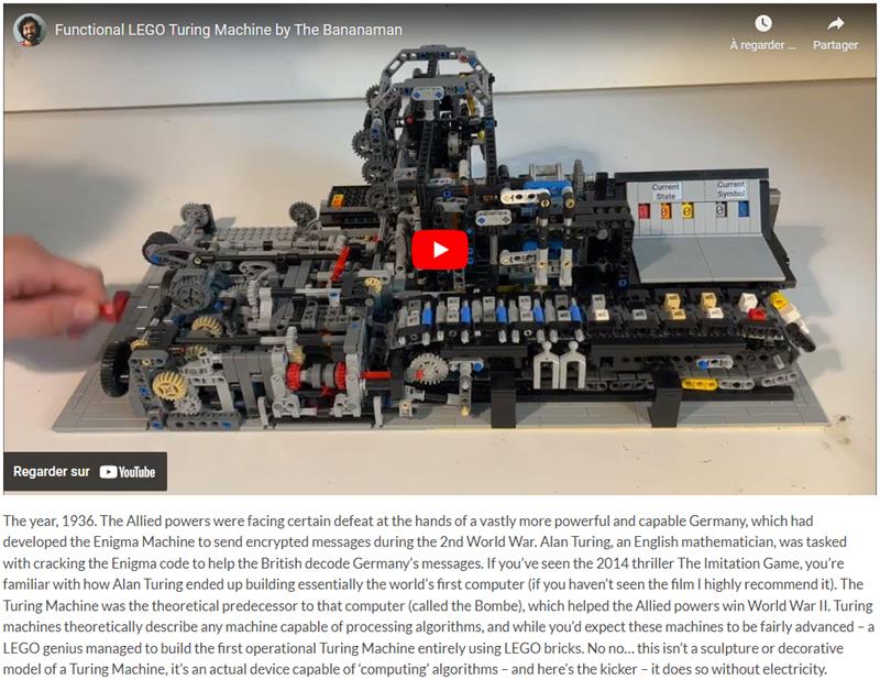 yankodesign - Functional LEGO Turing Machine Brings Algorithm Processing to Life with 2,900 Bricks