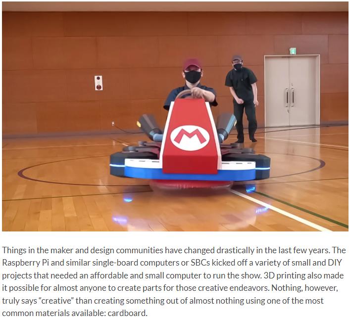 yankodesign.com this-mario-kart-hovercraft-is-made-from-cardboard-and-looks-like-its-floating-off-the-ground.jpg